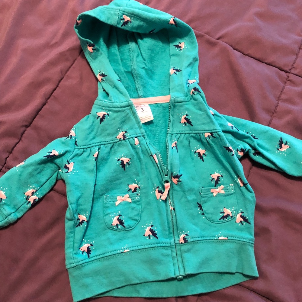 Carters sweatshirt, baby girl, 3 months